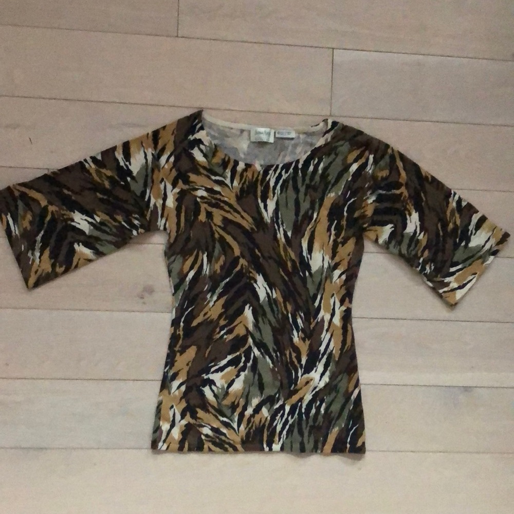 Neiman-Marcus Exclusive Cashmere V-Neck Sweater 3/4 Sleeve XS - Picture 2 of 15